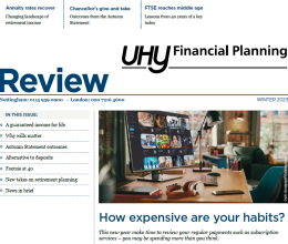 screenshot of financial planning newsletter page 1
